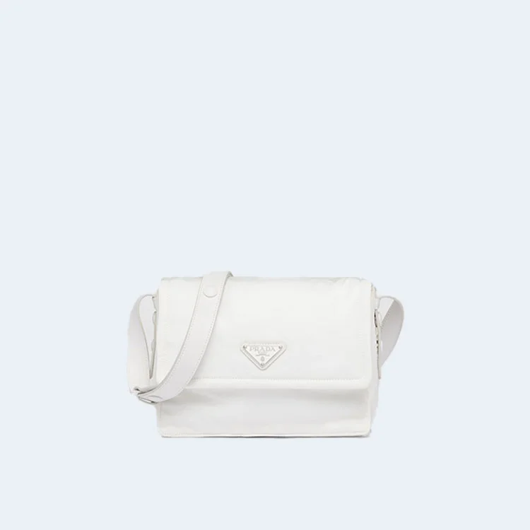 스몰 패딩 리나일론 숄더백 화이트 상세