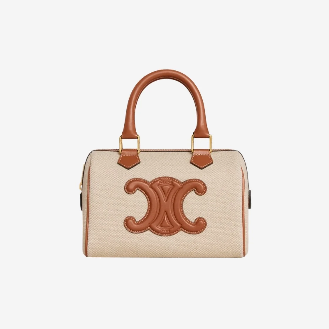 퀴르 트리옹프 스몰 보스턴 백 내추럴 탠 상세