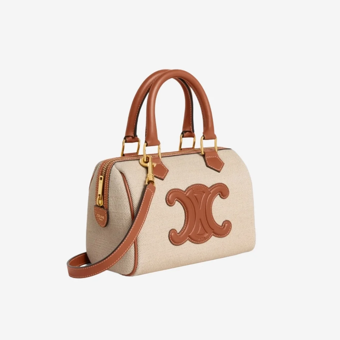 퀴르 트리옹프 스몰 보스턴 백 내추럴 탠 상세