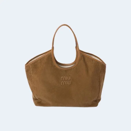 아이비 코듀로이백 브라운