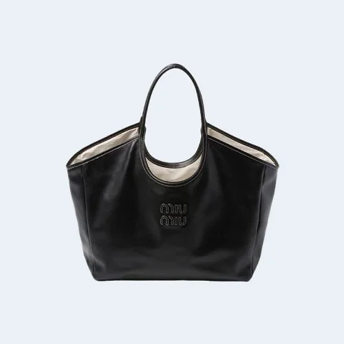 아이비 가죽백 블랙 라지 (38cm X 38cm X 18cm)