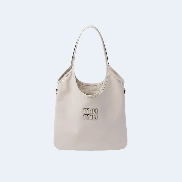 아이비 가죽백 화이트 (35cm X 40cm) 상세