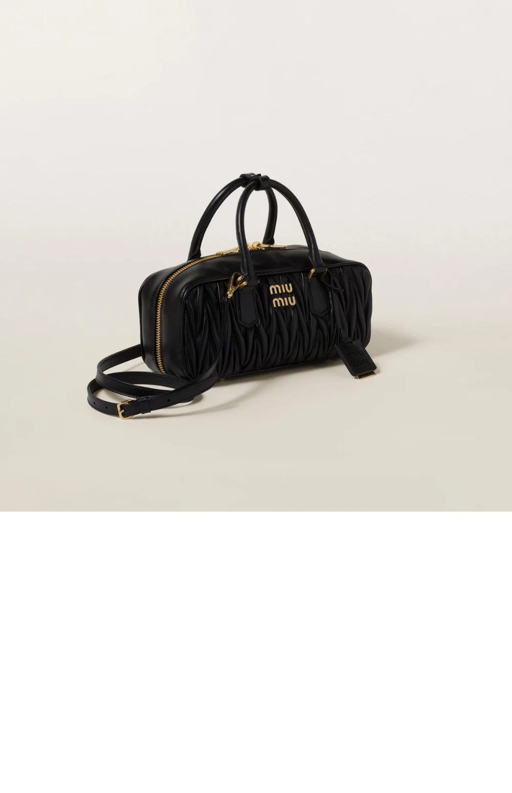 미디엄 아르카디 마테라쎄 나파 가죽백 베이지 상세