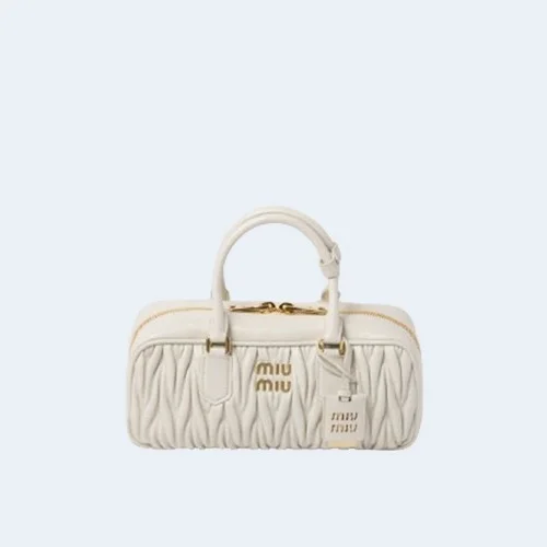 미디엄 아르카디 마테라쎄 나파 가죽백 화이트