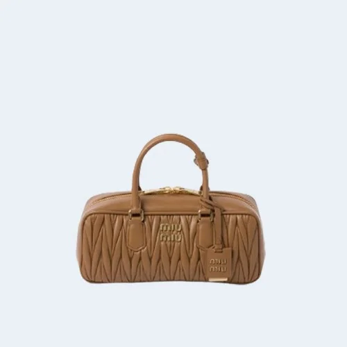 미디엄 아르카디 마테라쎄 나파 가죽백 브라운