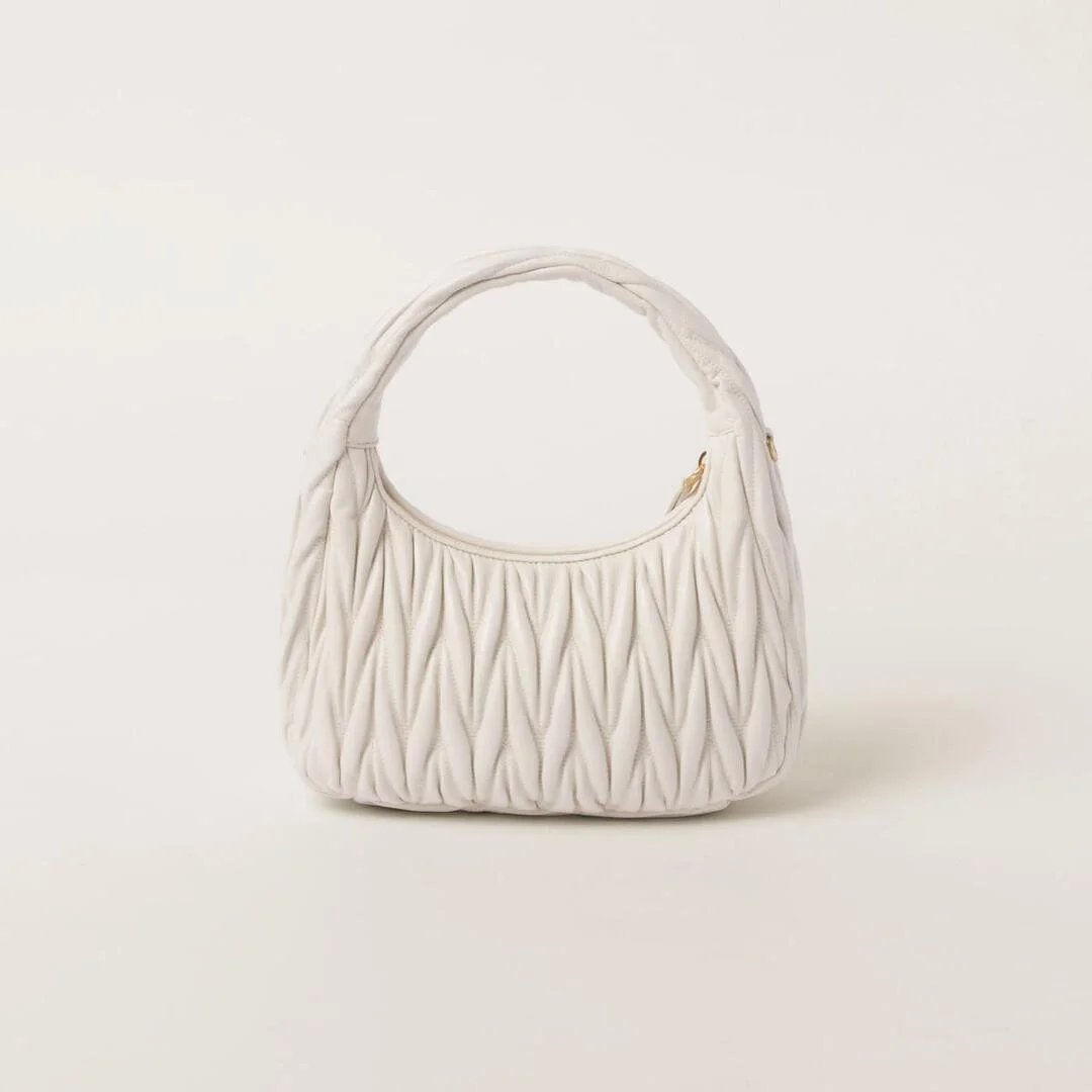 미디엄 완더 마테라쎄 나파 가죽 호보백 화이트 상세