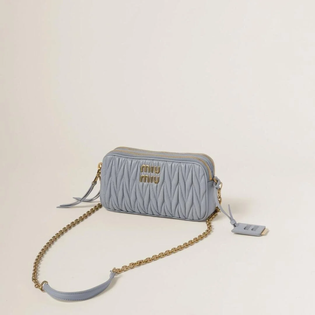 마테라쎄 나파 가죽 미니백 블루 상세