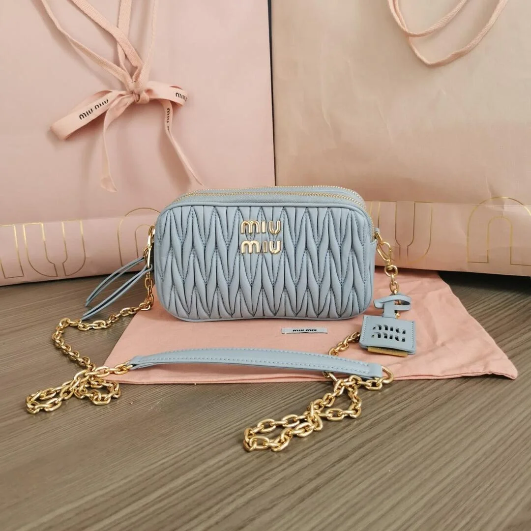 마테라쎄 나파 가죽 미니백 블루 상세