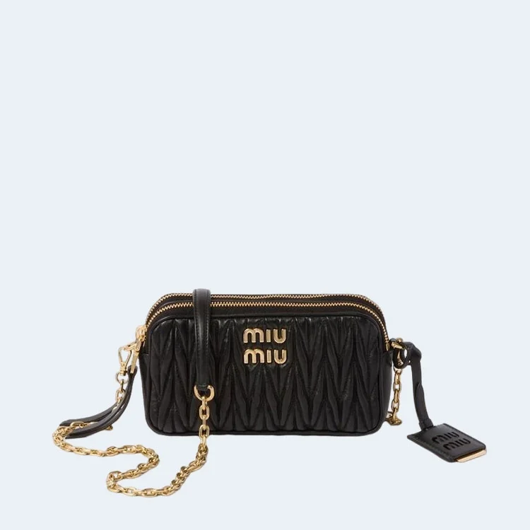 마테라쎄 나파 가죽 미니백 블랙 상세