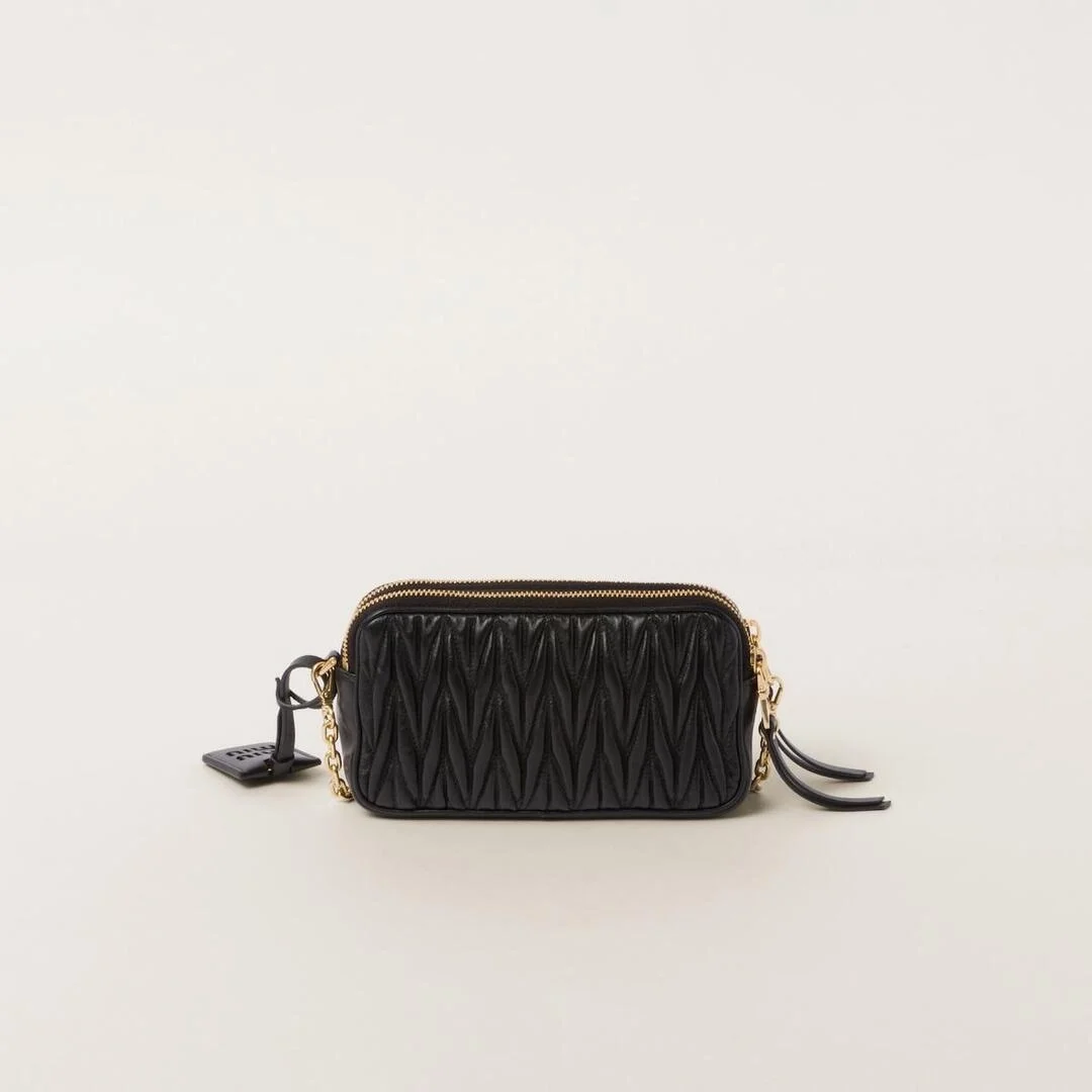 마테라쎄 나파 가죽 미니백 블랙 상세