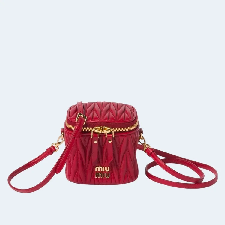 마테라쎄 나파 가죽 마이크로백 레드 상세