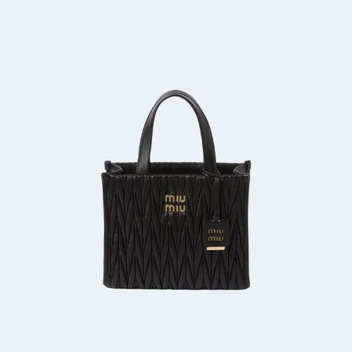 마테라쎄 나파 가죽 토트백 블랙