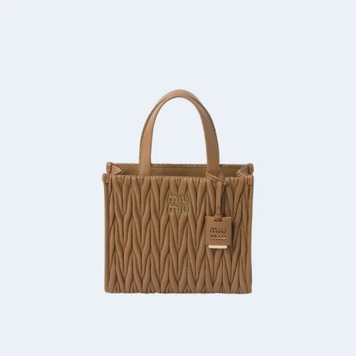 마테라쎄 나파 가죽 토트백 브라운