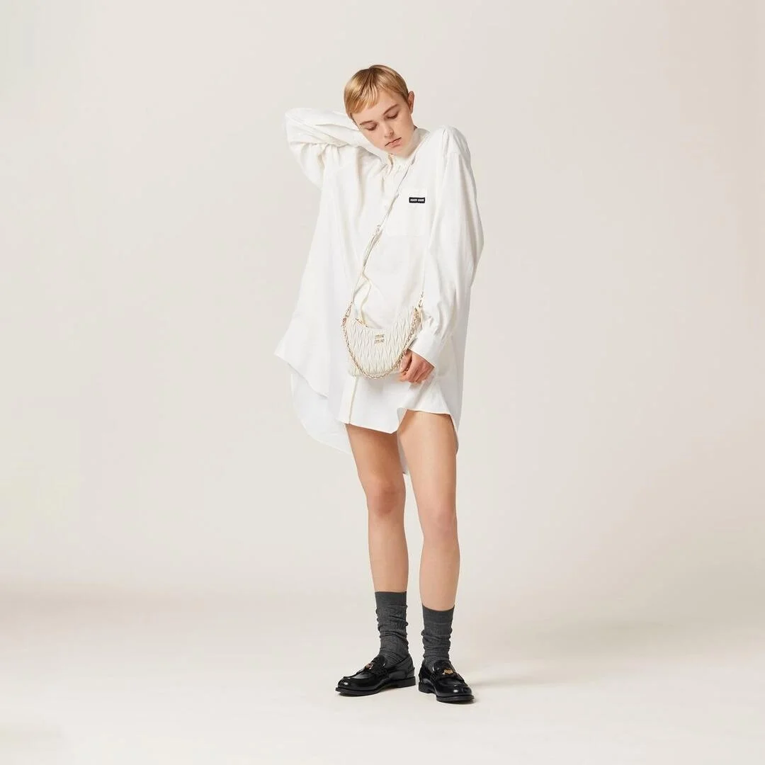 마테라쎄 나파 가죽 숄더백 화이트 상세