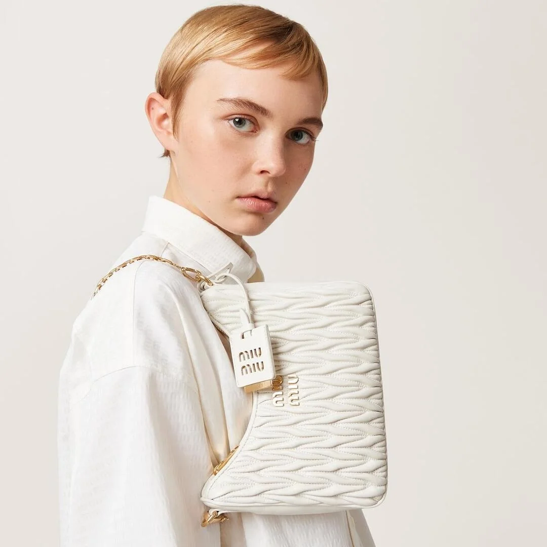 마테라쎄 나파 가죽 숄더백 화이트 상세