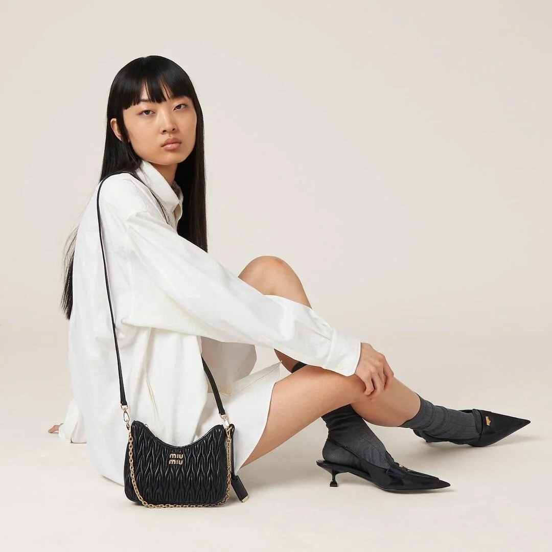 마테라쎄 나파 가죽 숄더백 블랙 상세