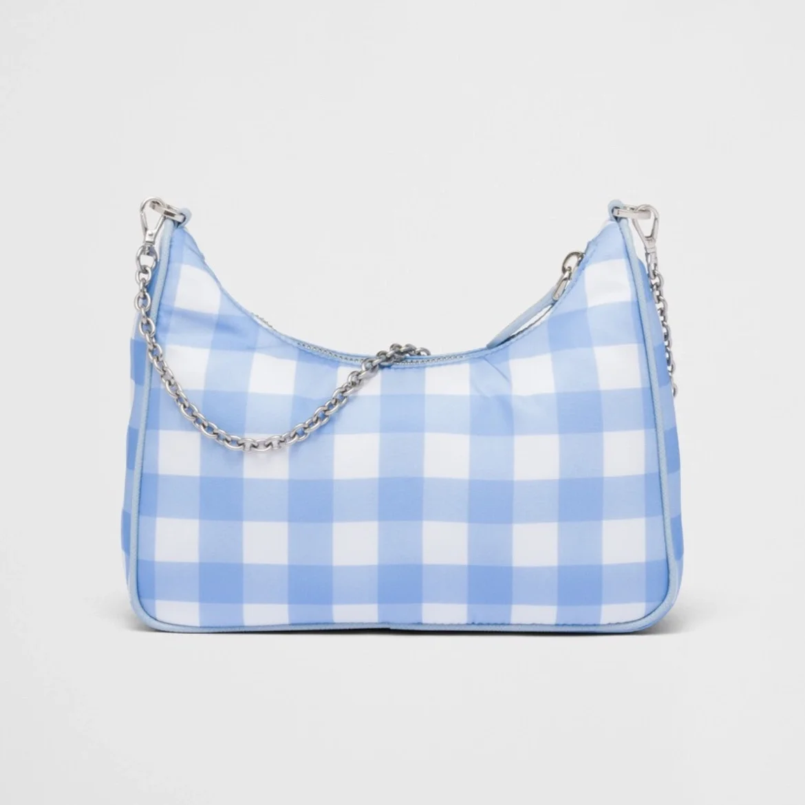 리에디션 2005 리나일론 체크 숄더백 라이트블루 상세