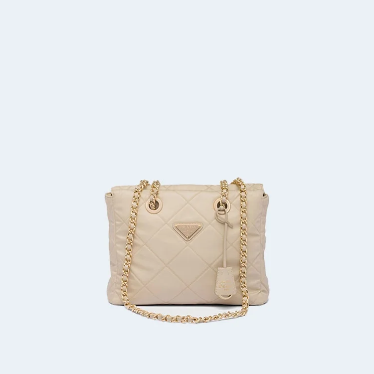 리에디션 1995 리나일론 체인 토트백 베이지 상세