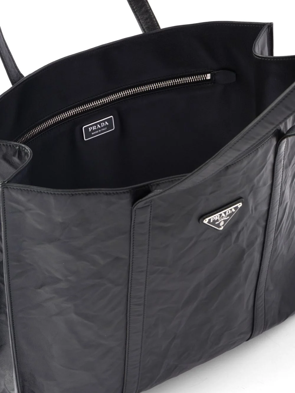 라지 엔틱 나파 토트백 블랙 상세