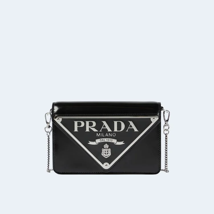 브러쉬드 레더 숄더백 블랙 상세