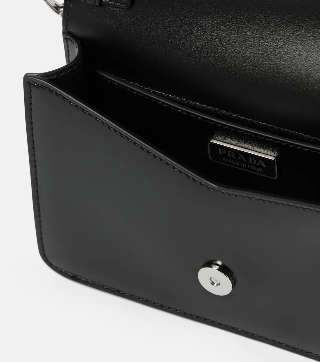 브러쉬드 레더 숄더백 블랙 상세