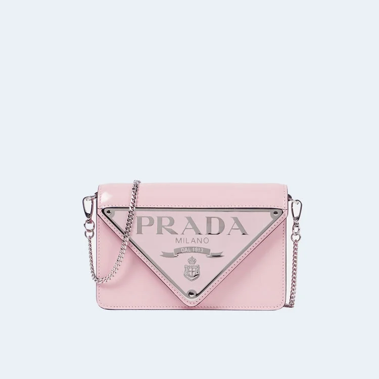 브러쉬드 레더 숄더백 핑크 상세