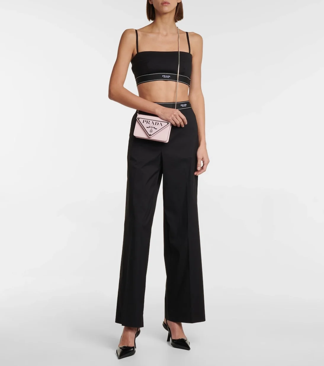 브러쉬드 레더 숄더백 핑크 상세