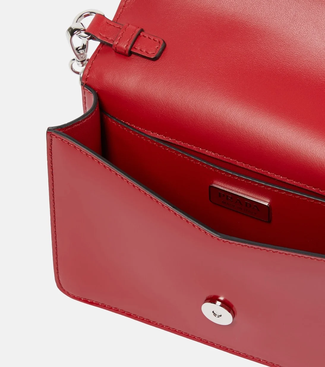 브러쉬드 레더 숄더백 레드 (22cm * 18cm * 4.5) 상세