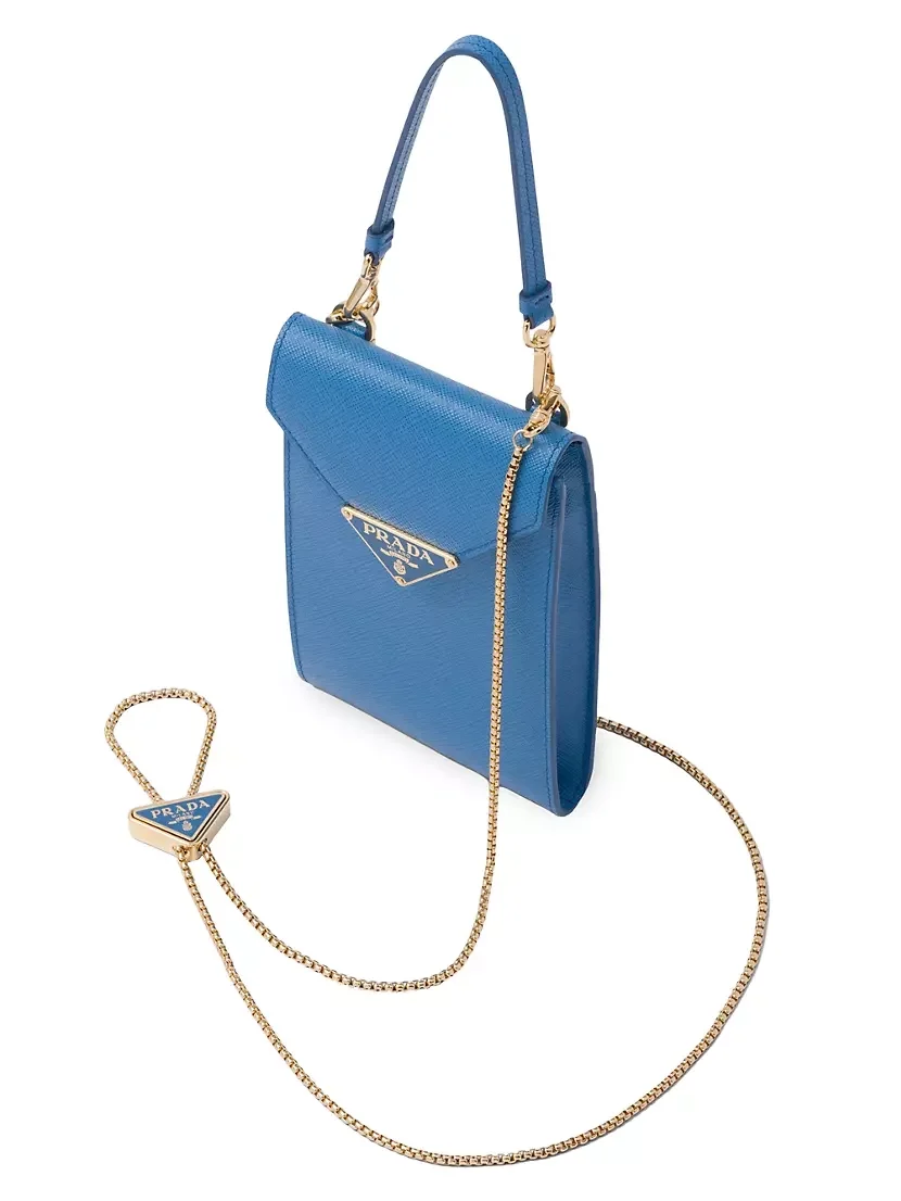 사피아노 레더 미니백 블루 상세