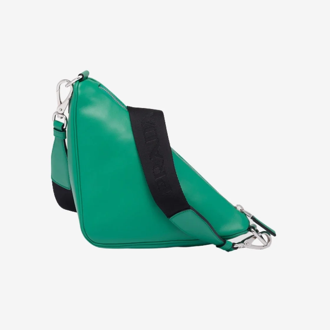 트라이앵글 레더 숄더백 그린 상세