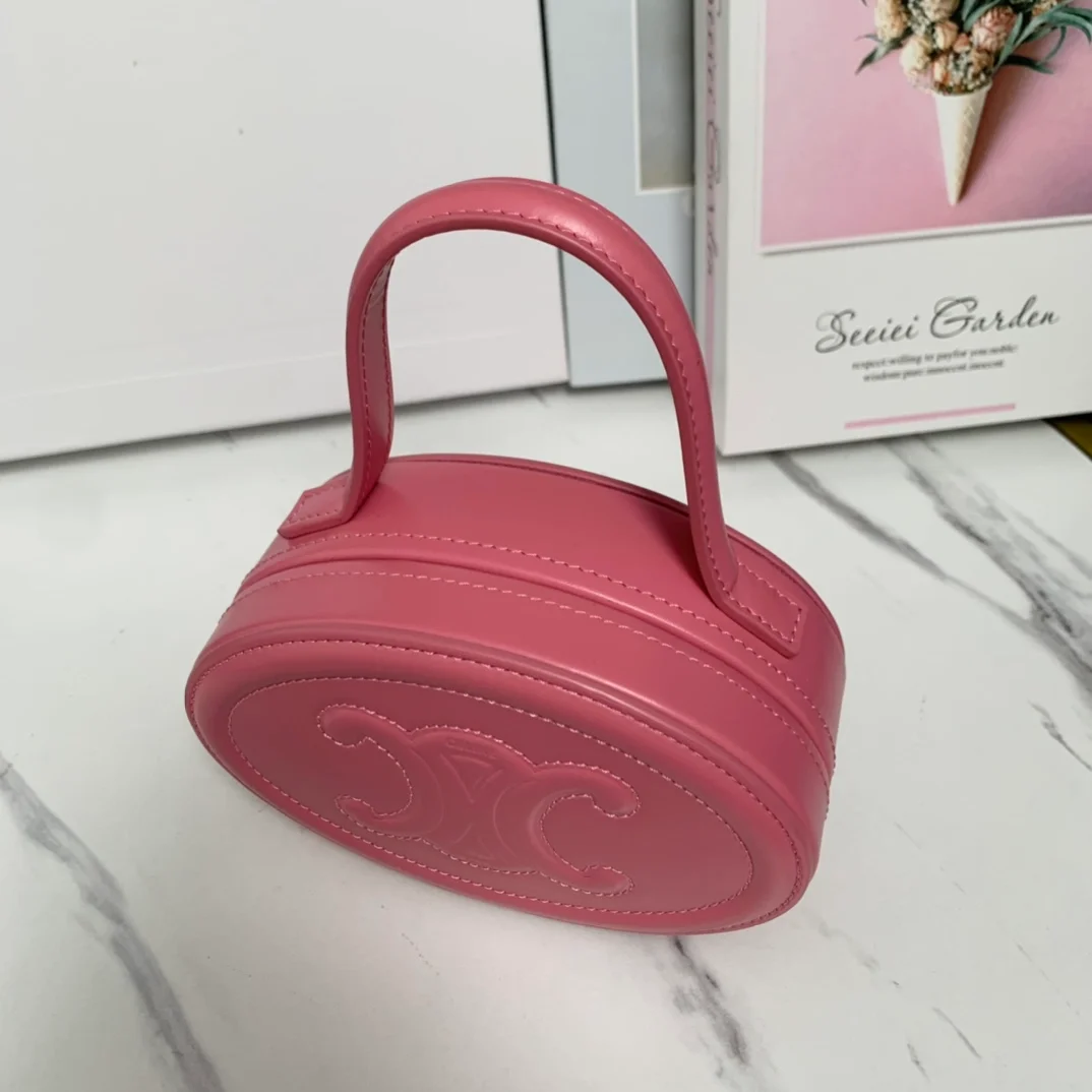 트리옹프 오벌 미노디에르 토트백 핑크 상세