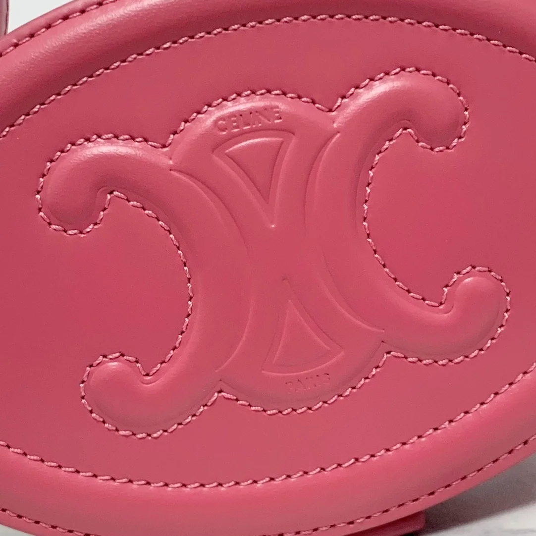 트리옹프 오벌 미노디에르 토트백 핑크 상세