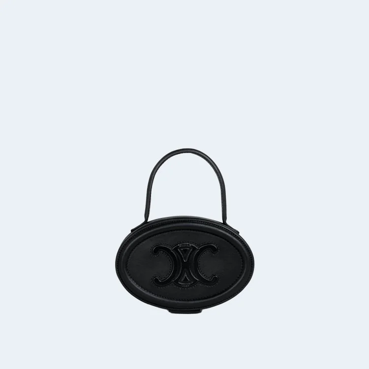 트리옹프 오벌 미노디에르 토트백 블랙 상세