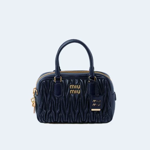 미디엄 아르카디 마테라쎄 나파 가죽백 블루