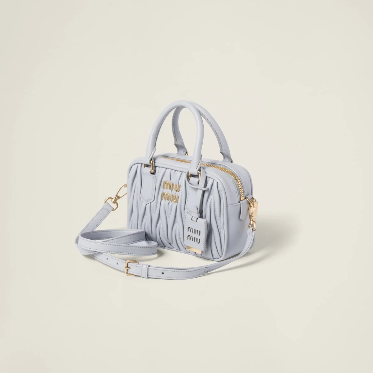 스몰 아르카디 마테라쎄 나파 가죽백 콘플라워 상세