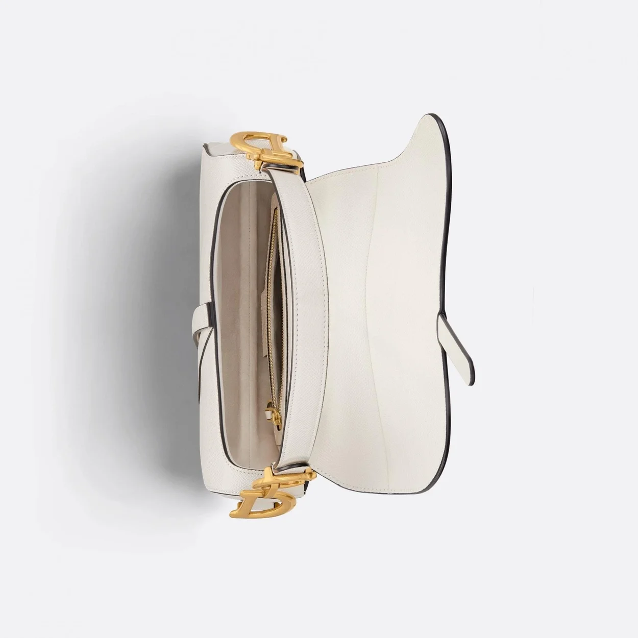 스트랩 새들 백 미듐 화이트 (25.5 * 20 * 6.5cm) 상세