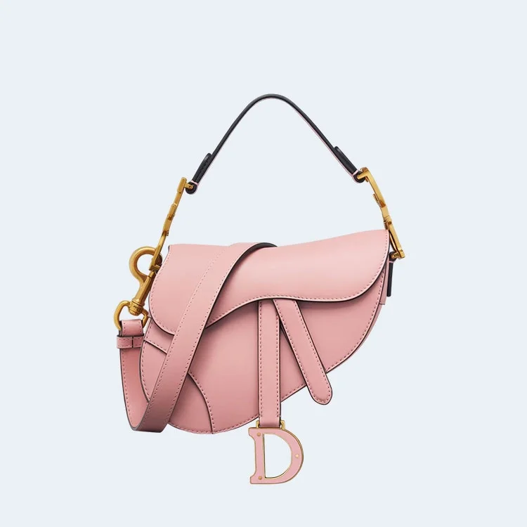 스트랩 새들 백 미듐 안티크 핑크 (25.5 * 20 * 6.5cm) 상세