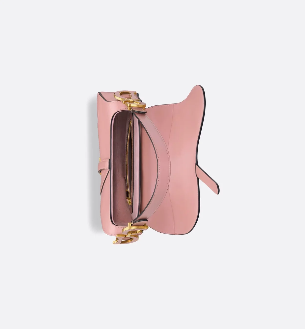 스트랩 새들 백 미듐 안티크 핑크 (25.5 * 20 * 6.5cm) 상세