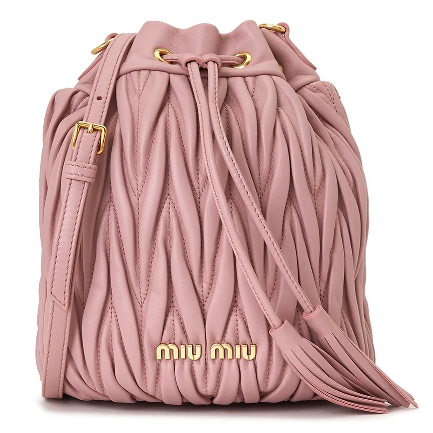 마테라쎄 나파 가죽 버킷백 핑크 상세