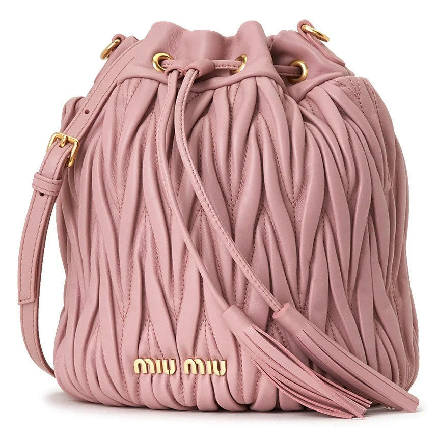 마테라쎄 나파 가죽 버킷백 핑크 상세