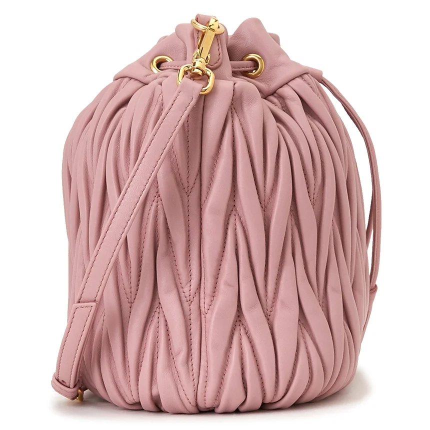 마테라쎄 나파 가죽 버킷백 핑크 상세