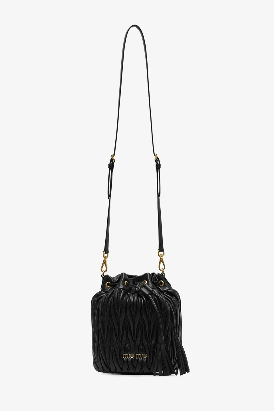 마테라쎄 나파 가죽 버킷백 블랙 상세