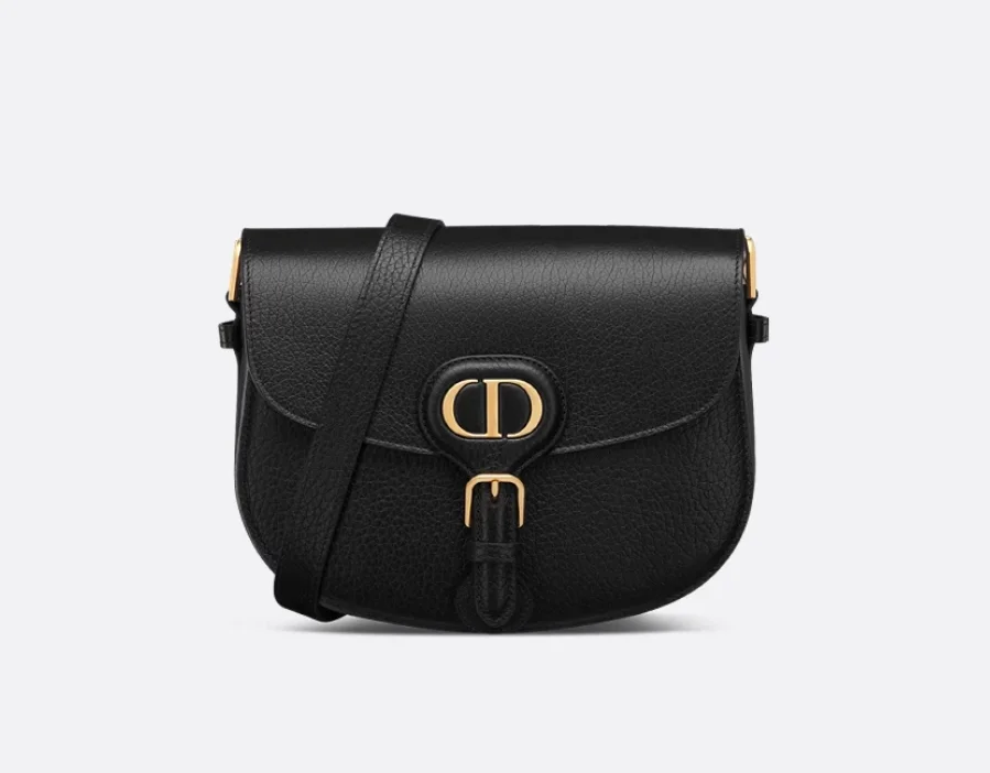 Bobby 미디엄 백 블랙 그레인 상세