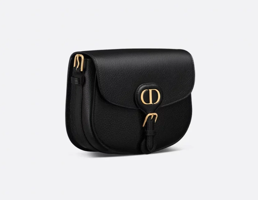 Bobby 미디엄 백 블랙 그레인 상세