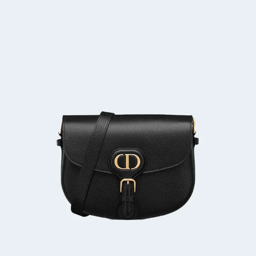 Bobby 미디엄 백 블랙 그레인