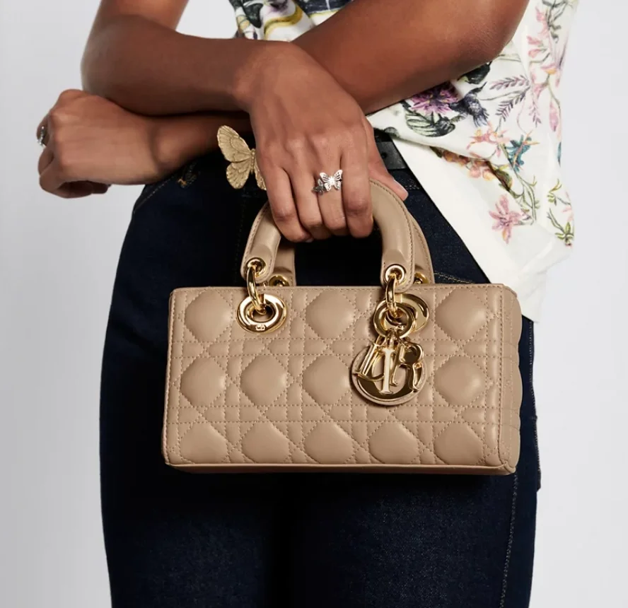 레이디 D-joy 스몰 백 베이지 상세