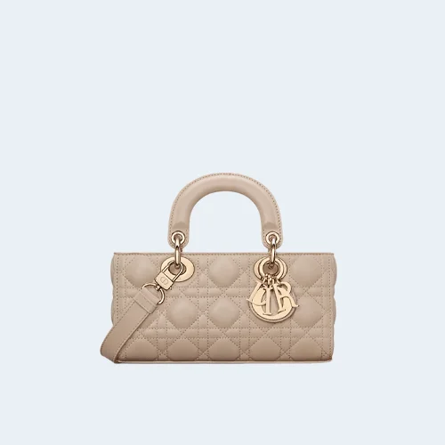 레이디 D-joy 스몰 백 파우더 베이지