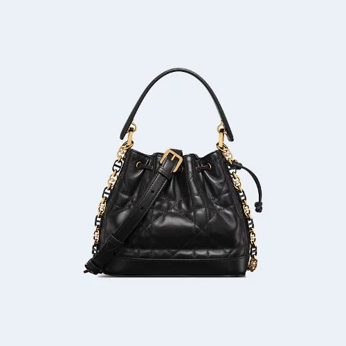 Jolie 스몰 버킷백 블랙 매크로까나쥬