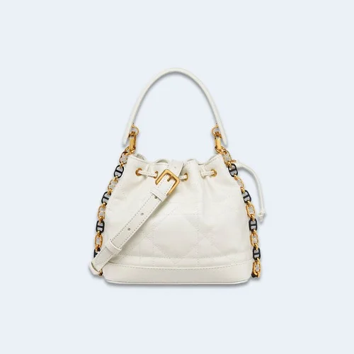 Jolie 스몰 버킷백 라떼 매크로까나쥬