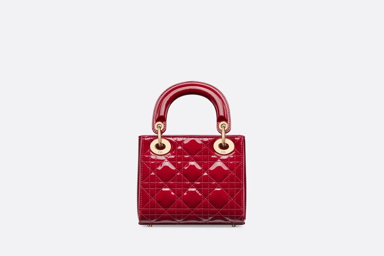 레이디 체리 레드 페이턴트 까나쥬 미니 백 상세